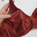 سوتین زنانه لین مدل فنردار کد 4680-741 رنگ زرشکی