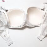 سوتین زنانه پدلی مدل فنردار بند متحرک کد 5127-P162 رنگ سفید