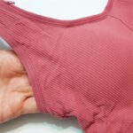 نیم تنه ورزشی زنانه ماییلدا مدل کبریتی پددار کد 5083 رنگ آلبالویی