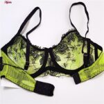 ست شورت و سوتین زنانه برتا مدل فنردار کد 5100-2420-UG رنگ سبز روشن