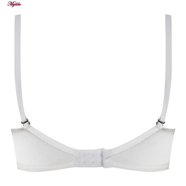 سوتین زنانه پدلی مدل فنردار بند متحرک کد 5127-P162 رنگ سفید