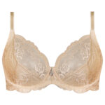 سوتین زنانه لین مدل فنردار کد 4680-513 رنگ کرم