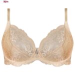 سوتین زنانه لین مدل فنردار کد 4680-513 رنگ کرم