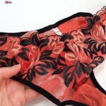 ست شورت و سوتین زنانه برتا مدل فنردار کد 5100-2420-JR رنگ نارنجی