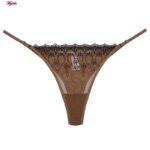 ست شورت و سوتین زنانه برتا مدل فنردار کد 5104-4041-BR رنگ قهوه ای به همراه نگهدارنده جوراب