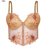 ست شورت و سوتین زنانه برتا مدل فنردار کد 5128-6080-LC رنگ گلبهی