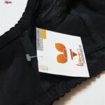 سوتین زنانه ماییلدا مدل بدون فنر گیپور گلدار کد 5056 رنگ مشکی