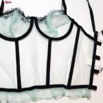 ست شورت و سوتین زنانه برتا مدل فنردار شیشه ای کد 5111-2261 رنگ سبز روشن