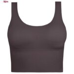 نیم تنه ورزشی زنانه ماییلدا مدل کبریتی پددار کد 5083 رنگ بادمجانی