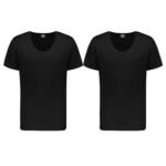 زیرپوش آستین دار مردانه برهان تن پوش مدل 1002-2 رنگ مشکی بسته 2 عددی