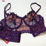 ست شورت و سوتین زنانه برتا مدل فنردار کد 5101-1031-PP رنگ بنفش