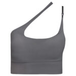 نیم تنه ورزشی زنانه ماییلدا مدل بند گردنی پددار کد 5082 رنگ طوسی