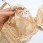 سوتین زنانه لین مدل فنردار کد 4680-513 رنگ کرم