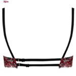 ست شورت و سوتین زنانه برتا مدل فنردار کد 5107-4030-RB رنگ مشکی به همراه نگهدارنده جوراب