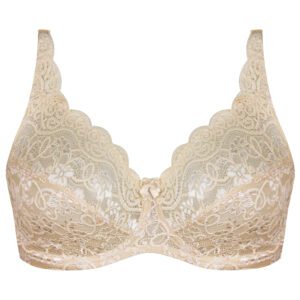 سوتین زنانه شاندرمن مدل فنردار کد 5080-2440-26 رنگ کرم