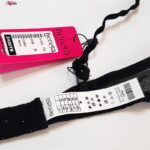 ست شورت و سوتین زنانه برتا مدل فنردار گل کد 5100-2420-TB رنگ مشکی