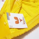 سوتین زنانه ماییلدا مدل بدون فنر گیپور گلدار کد 5056 رنگ زرد