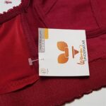 سوتین زنانه ماییلدا مدل دانتل پروانه کش کد 5058 رنگ زرشکی