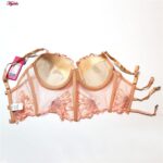 ست شورت و سوتین زنانه برتا مدل فنردار کد 5128-6080-LC رنگ گلبهی