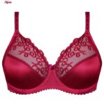 سوتین زنانه شاندرمن مدل فنردار کد 5080-2385-610 رنگ زرشکی