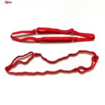 ست شورت و سوتین زنانه برتا مدل فنردار کد 5108-4032-R رنگ قرمز به همراه نگهدارنده جوراب