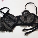 ست شورت و سوتین زنانه برتا مدل فنردار کد 5123-2082-BB رنگ مشکی