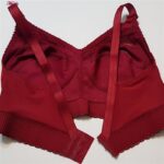 سوتین زنانه ماییلدا مدل دانتل پروانه کش کد 5058 رنگ زرشکی