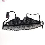 ست شورت و سوتین زنانه برتا مدل فنردار کد 5109-4088-AB رنگ مشکی