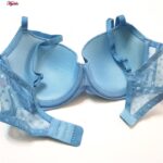 ست شورت و سوتین زنانه برتا مدل فنردار قلبی کد 5132-6020-HBL رنگ آبی روشن