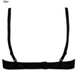 ست شورت و سوتین زنانه برتا مدل فنردار گل آبی کد 5100-2420-BT رنگ مشکی