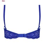 ست شورت و سوتین زنانه ماییلدا مدل فنردار هارنس کد 5165 رنگ آبی کاربنی