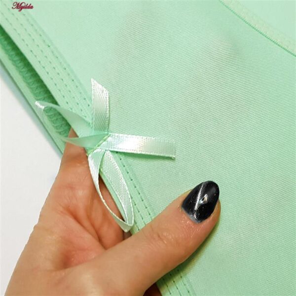 شورت زنانه ماییلدا مدل نخ پنبه پاپیون کد 5163 رنگ سبز