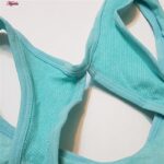 ست نیم تنه و شلوارک ورزشی زنانه ماییلدا مدل سیملس پشت چین دار پددار کد 5172 رنگ سبزآبی