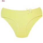 شورت زنانه ماییلدا مدل نخ پنبه پاپیون کد 5163 رنگ زرد