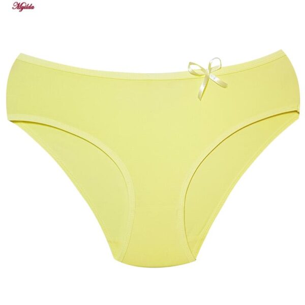 شورت زنانه ماییلدا مدل نخ پنبه پاپیون کد 5163 رنگ زرد