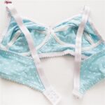 سوتین زنانه ماییلدا مدل بدون فنر قلبی کد 5039 رنگ آبی روشن