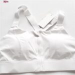 نیم تنه ورزشی زنانه ماییلدا مدل جلو زیپدار پد ثابت کد 5018 رنگ سفید