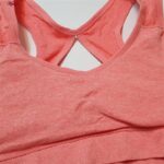 ست نیم تنه و شلوارک ورزشی زنانه ماییلدا مدل سیملس پشت چین دار پددار کد 5172 رنگ گلبهی