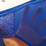 ست شورت و سوتین زنانه ماییلدا مدل فنردار هارنس کد 5165 رنگ آبی کاربنی