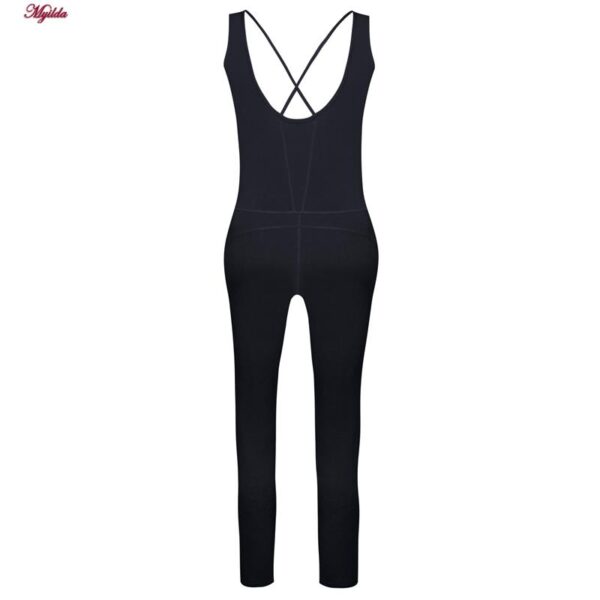 سرهمی ورزشی زنانه ماییلدا مدل بند ضربدری کد 5173 رنگ خاکستری تیره