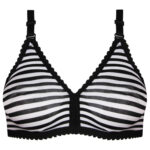 سوتین زنانه ماییلدا مدل پرسی راه راه بدون فنر کد 5046