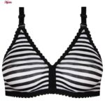 سوتین زنانه ماییلدا مدل پرسی راه راه بدون فنر کد 5046