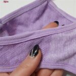 ست نیم تنه و شلوارک ورزشی زنانه ماییلدا مدل سیملس پشت چین دار کد 5172 رنگ یاسی
