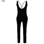 سرهمی ورزشی زنانه ماییلدا مدل بند ضربدری کد 5173 رنگ مشکی