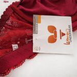 ست شورت و سوتین زنانه ماییلدا مدل فنردار هارنس کد 5165 رنگ زرشکی