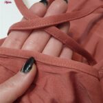 سرهمی ورزشی زنانه ماییلدا مدل بند ضربدری کد 5173 رنگ نارنجی