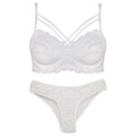 ست شورت و سوتین زنانه ماییلدا مدل فنردار هارنس کد 5165 رنگ سفید