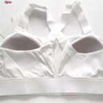 نیم تنه ورزشی زنانه ماییلدا مدل جلو زیپدار پد ثابت کد 5018 رنگ سفید