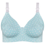 سوتین زنانه ماییلدا مدل بدون فنر قلبی کد 5039 رنگ آبی روشن