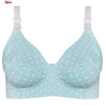 سوتین زنانه ماییلدا مدل بدون فنر قلبی کد 5039 رنگ آبی روشن